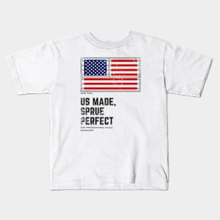 US made, sprue perfect - worn style Kids T-Shirt